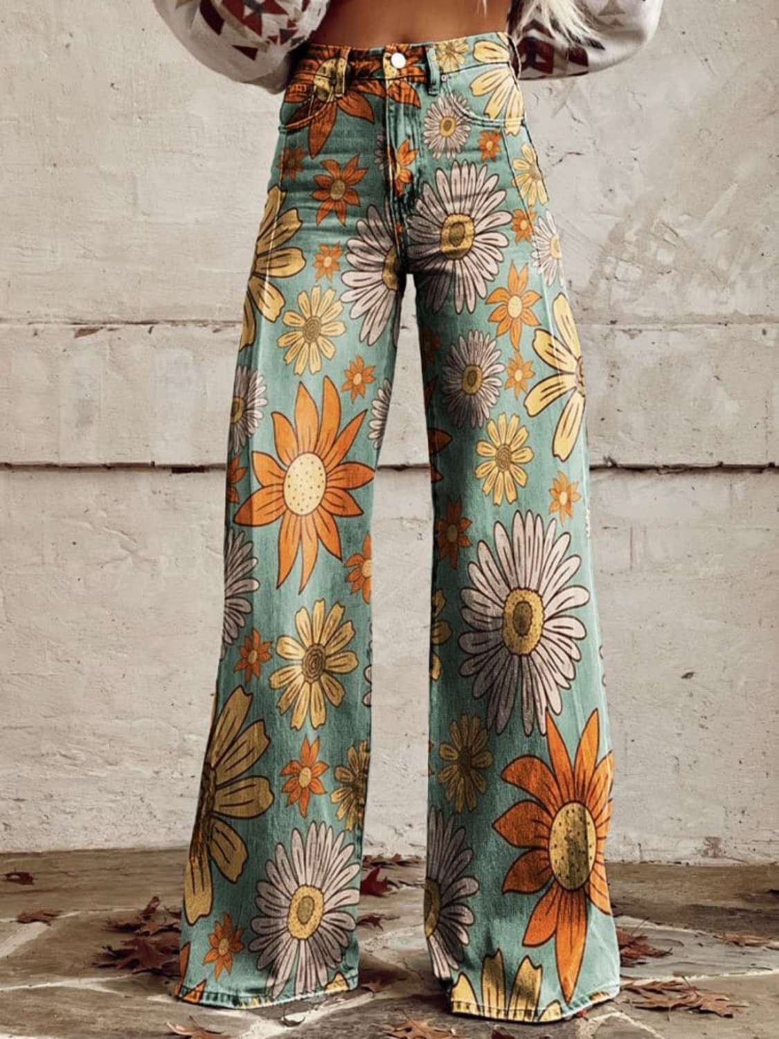 Genevieve | Floral Wide-Leg Trousers