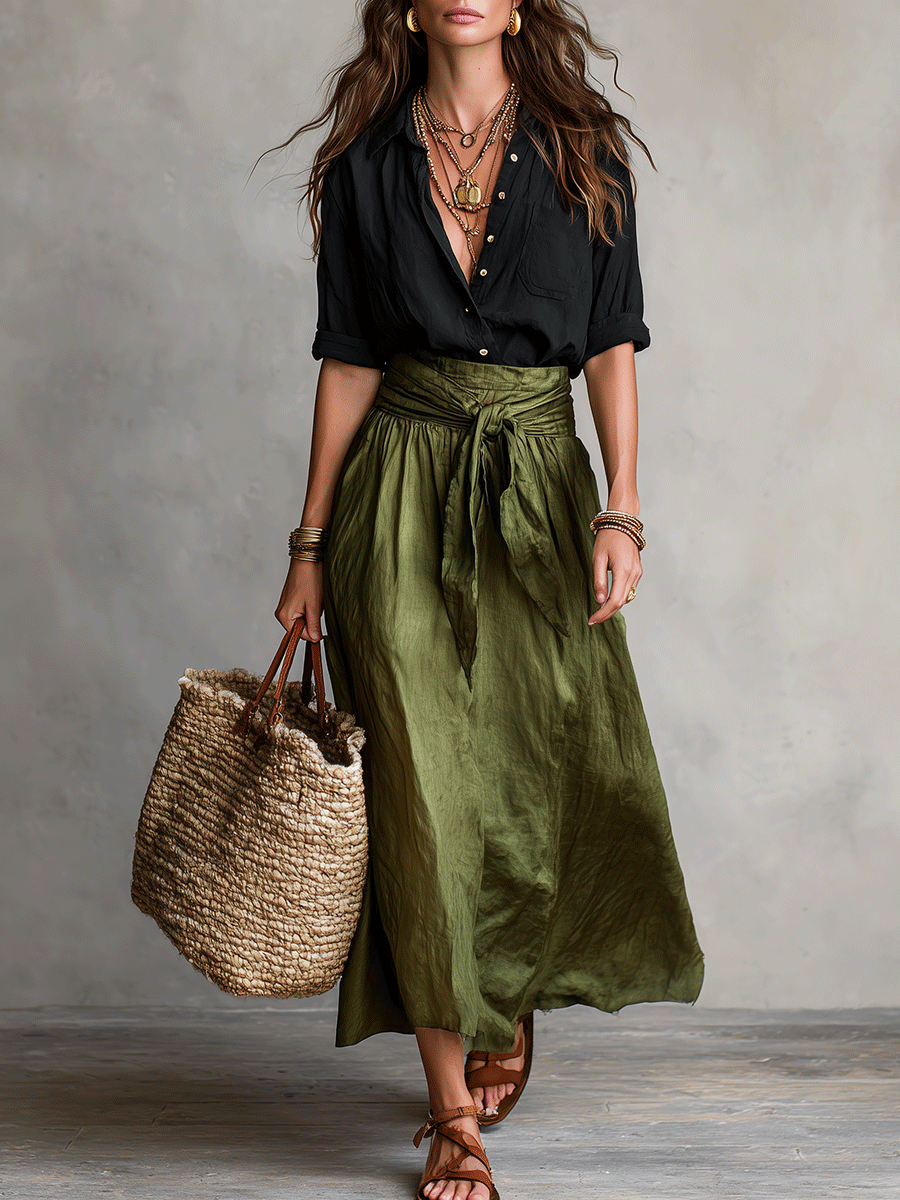 Madeleine | Boho Two-Piece Skirt Set