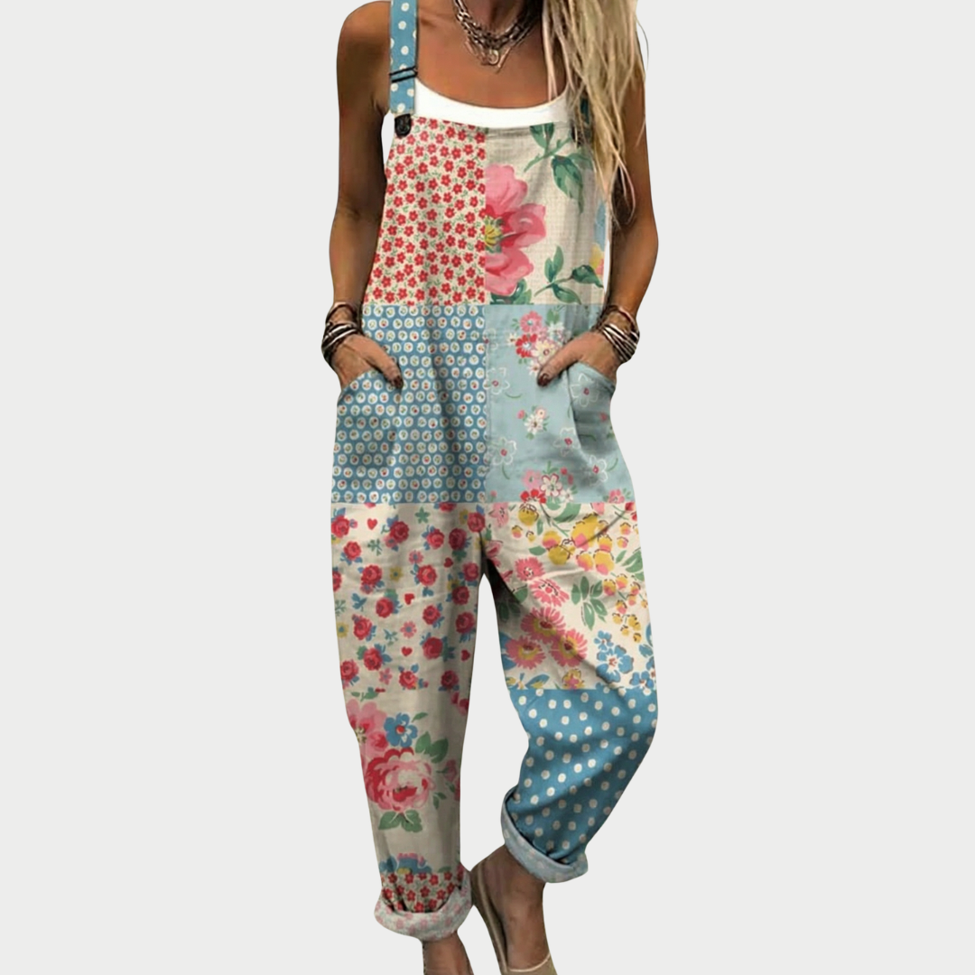 Sadie Multicolour Print Overalls