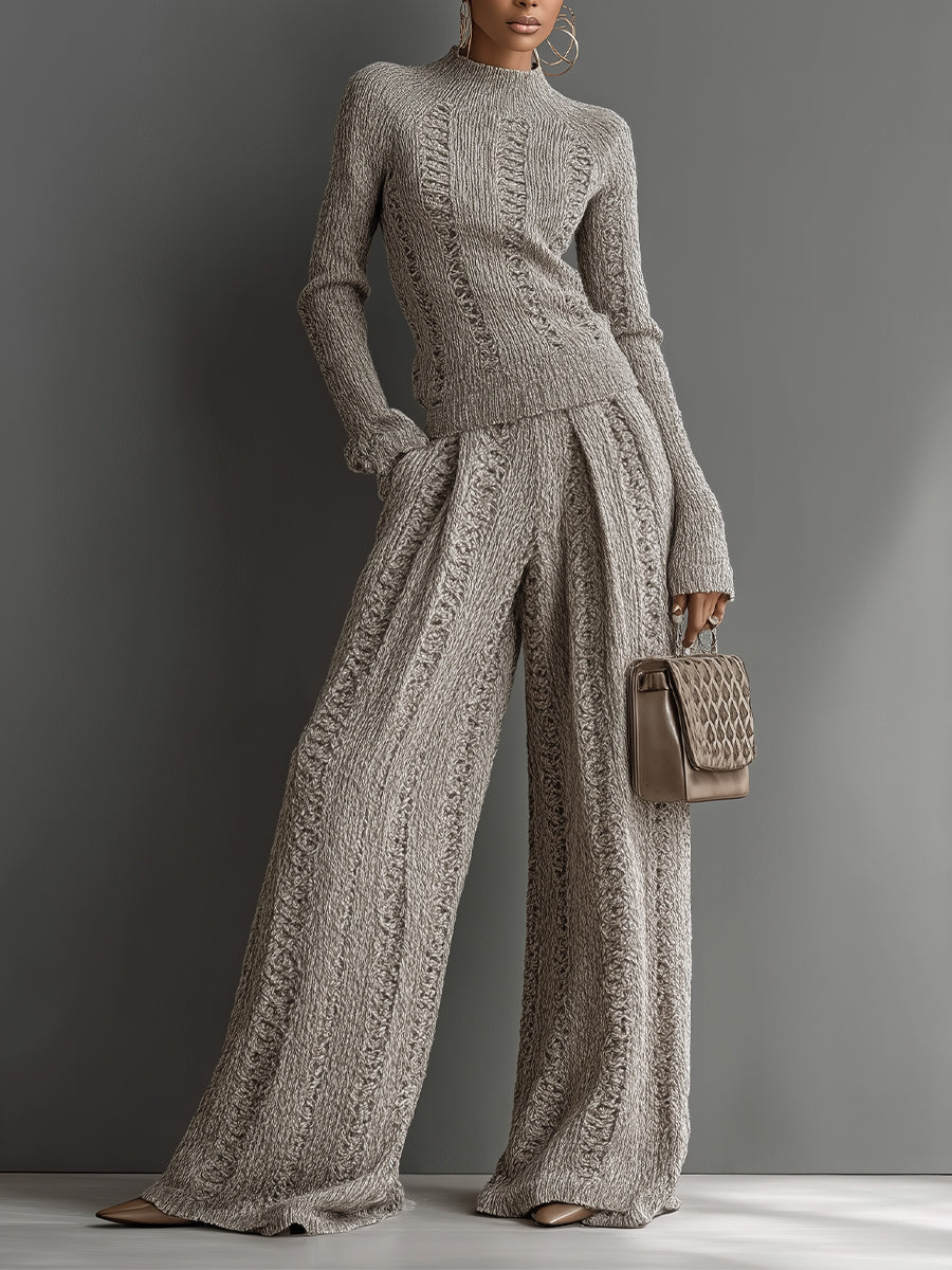 Juliana | Taupe Knit Set