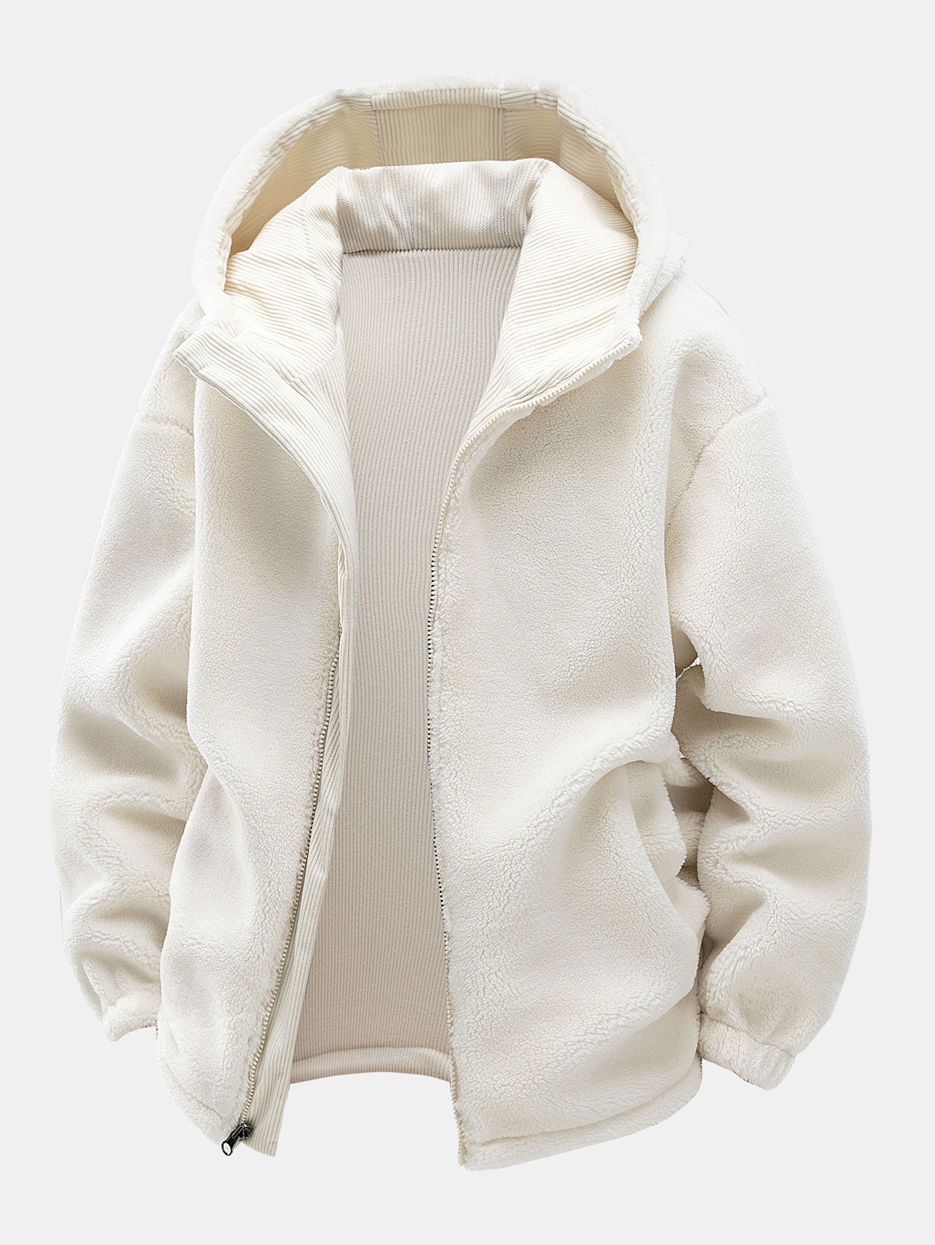 Reversible Teddy Hooded Jacket