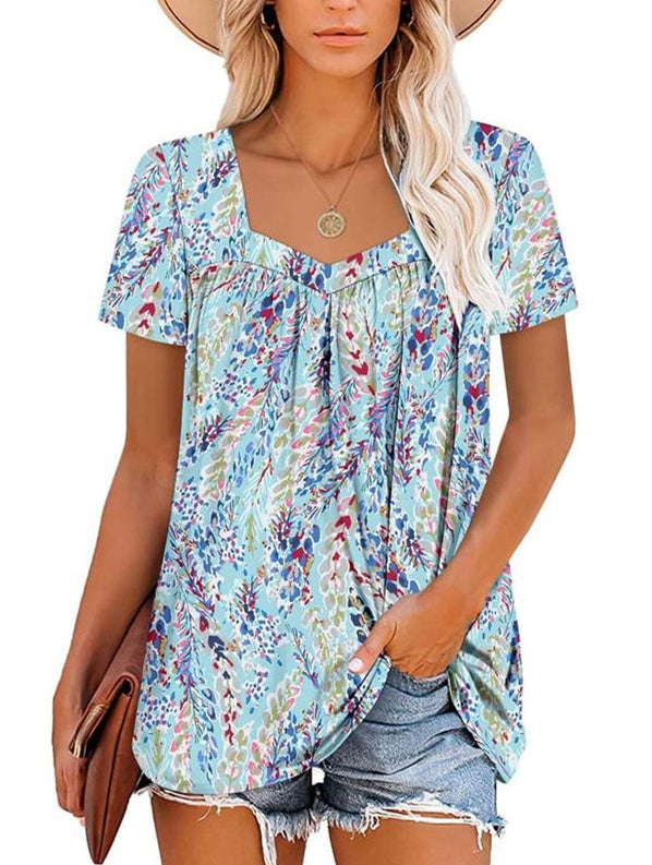MAY | COZY TUMMY COVERING PRINT TOP