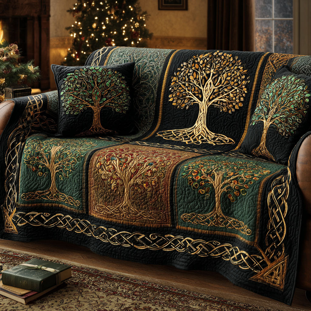 Heavenly Tree Quilted Sofa Cover