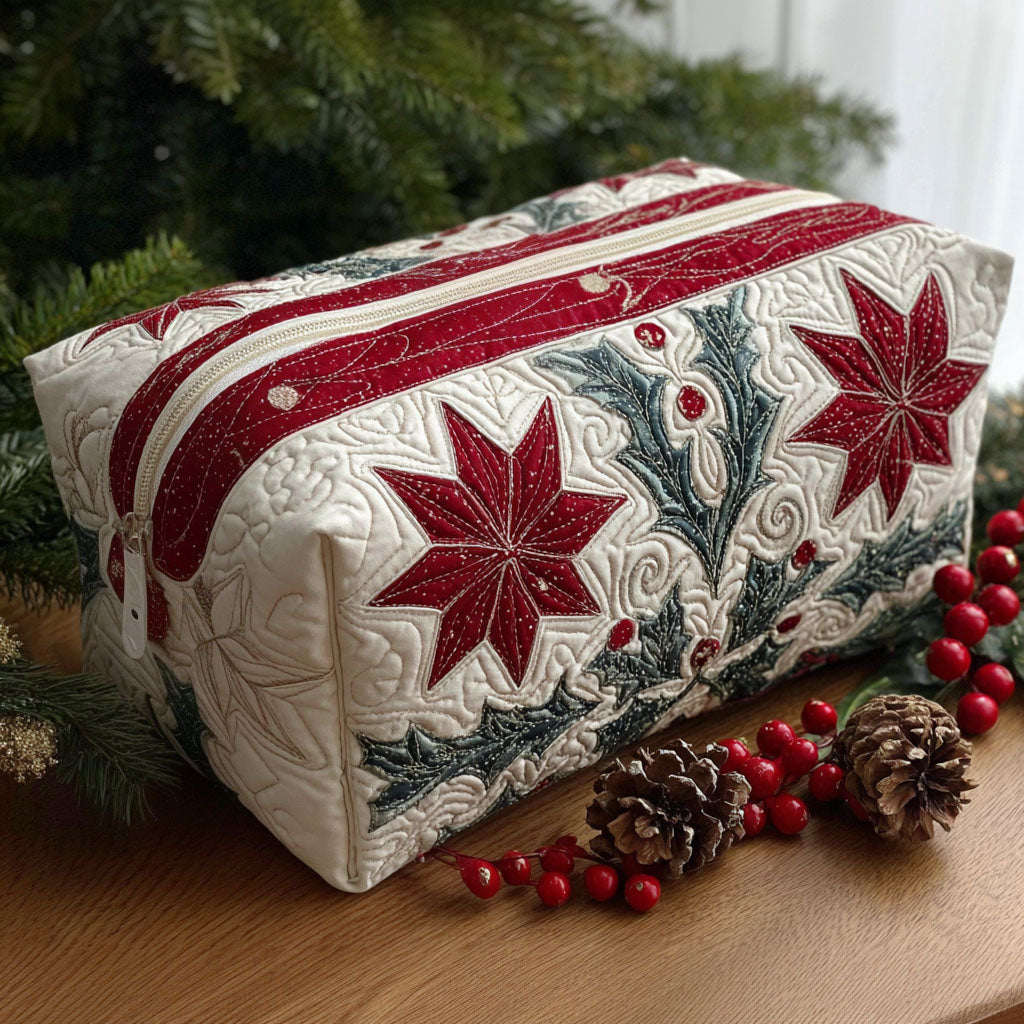 Star Petals Quilted Toiletry Bag
