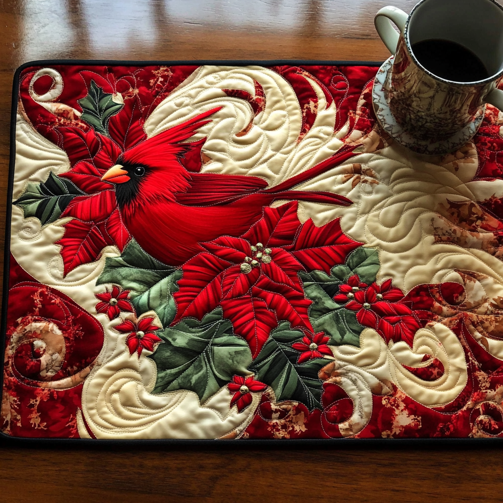 Scarlet Comfort Quilted Placemats