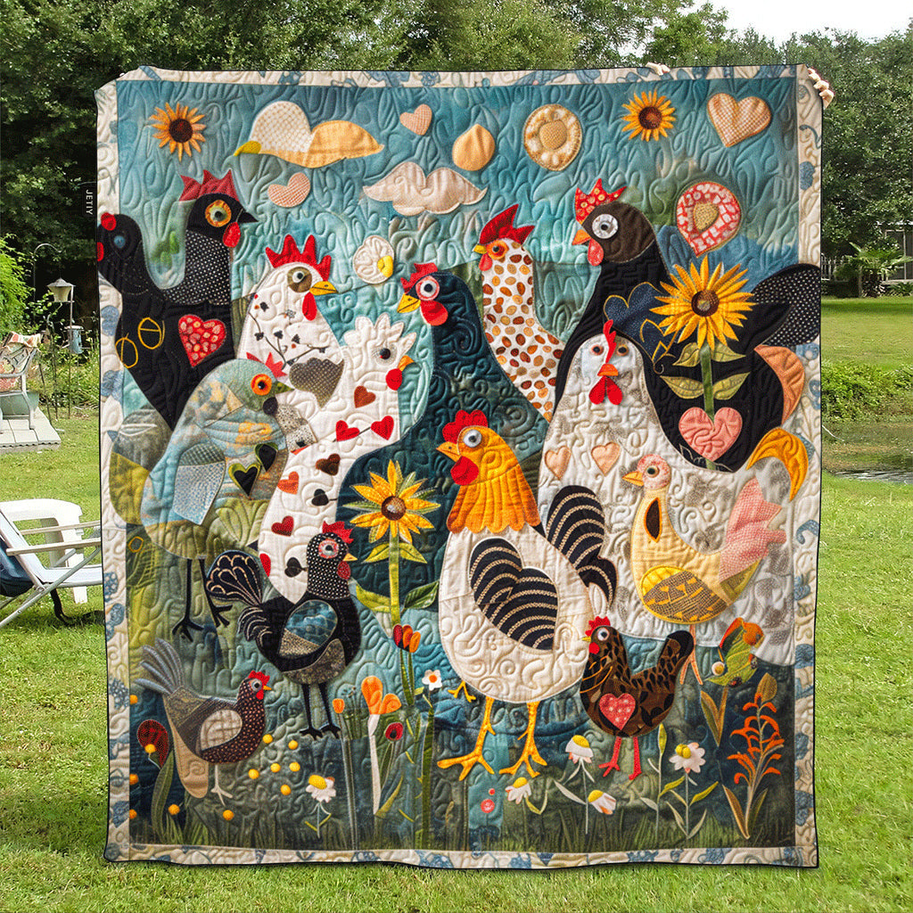 Country Garden Quilted Blanket