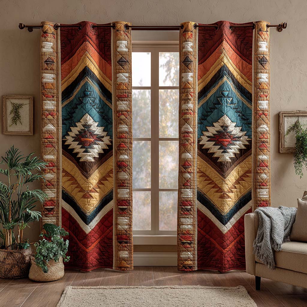 Blue Mesa Quilted Curtains