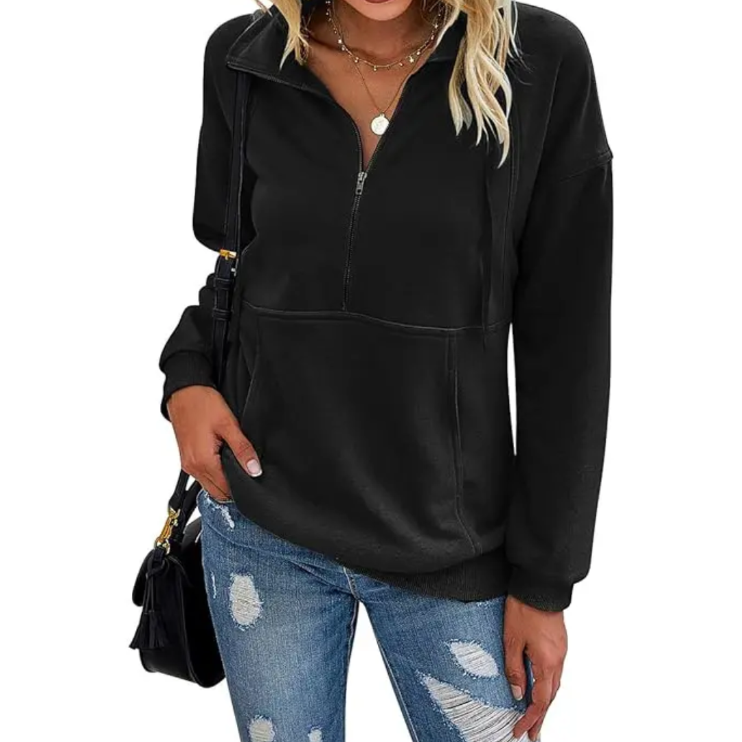 Hazel | Half-Zip Fleece Sweatshirt