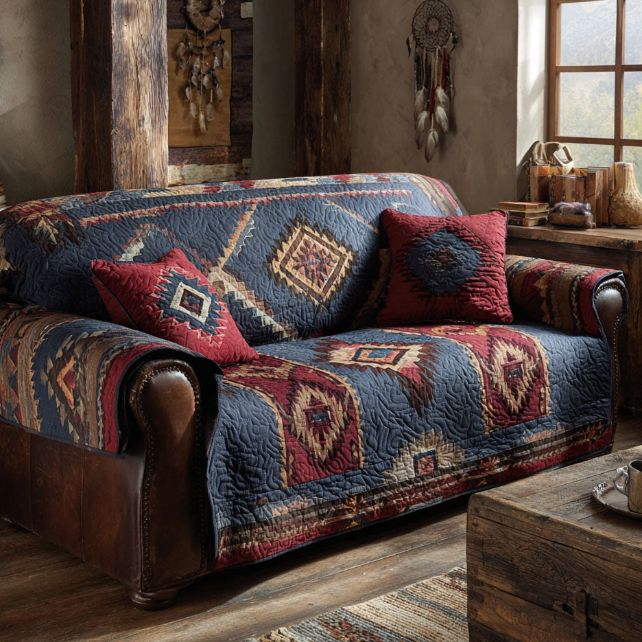 Canyon Night Quilted Sofa Cover