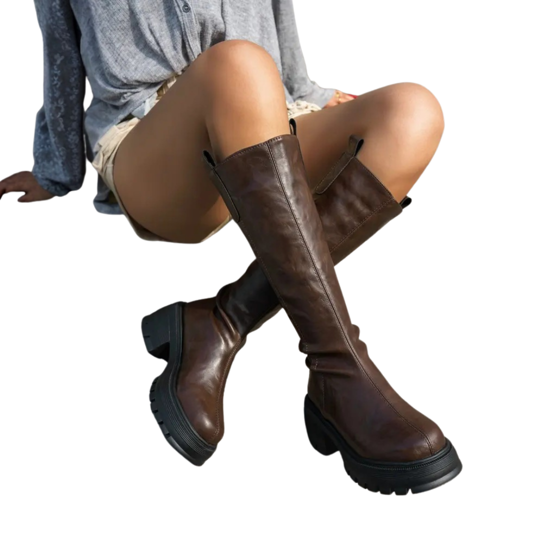 Maude | Fleece-Lined Tall Booties