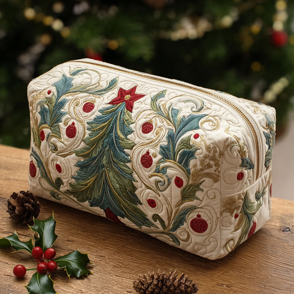 Star Wreath Quilted Toiletry Bag