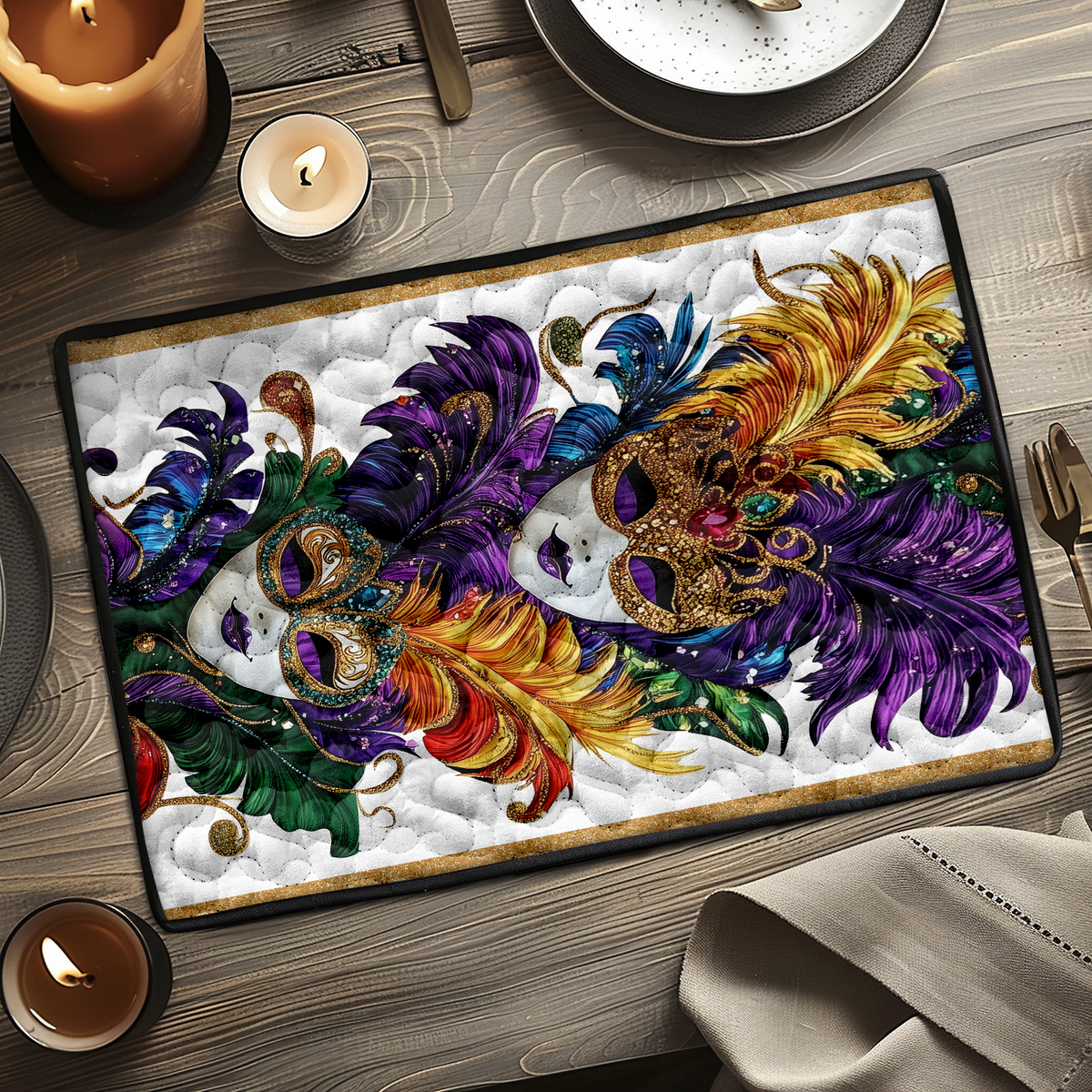 Carnival Colours Quilted Placemats