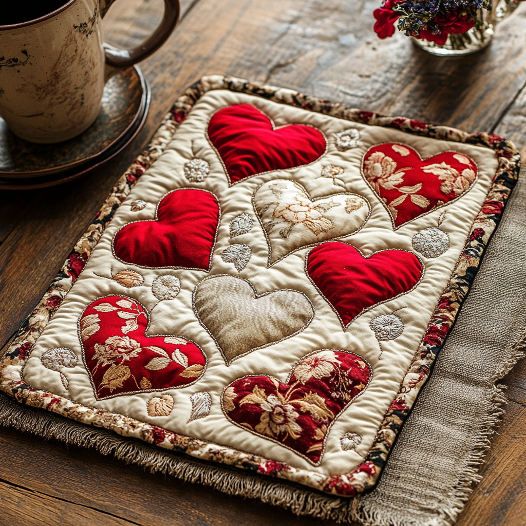 Layers of Love Quilted Placemats