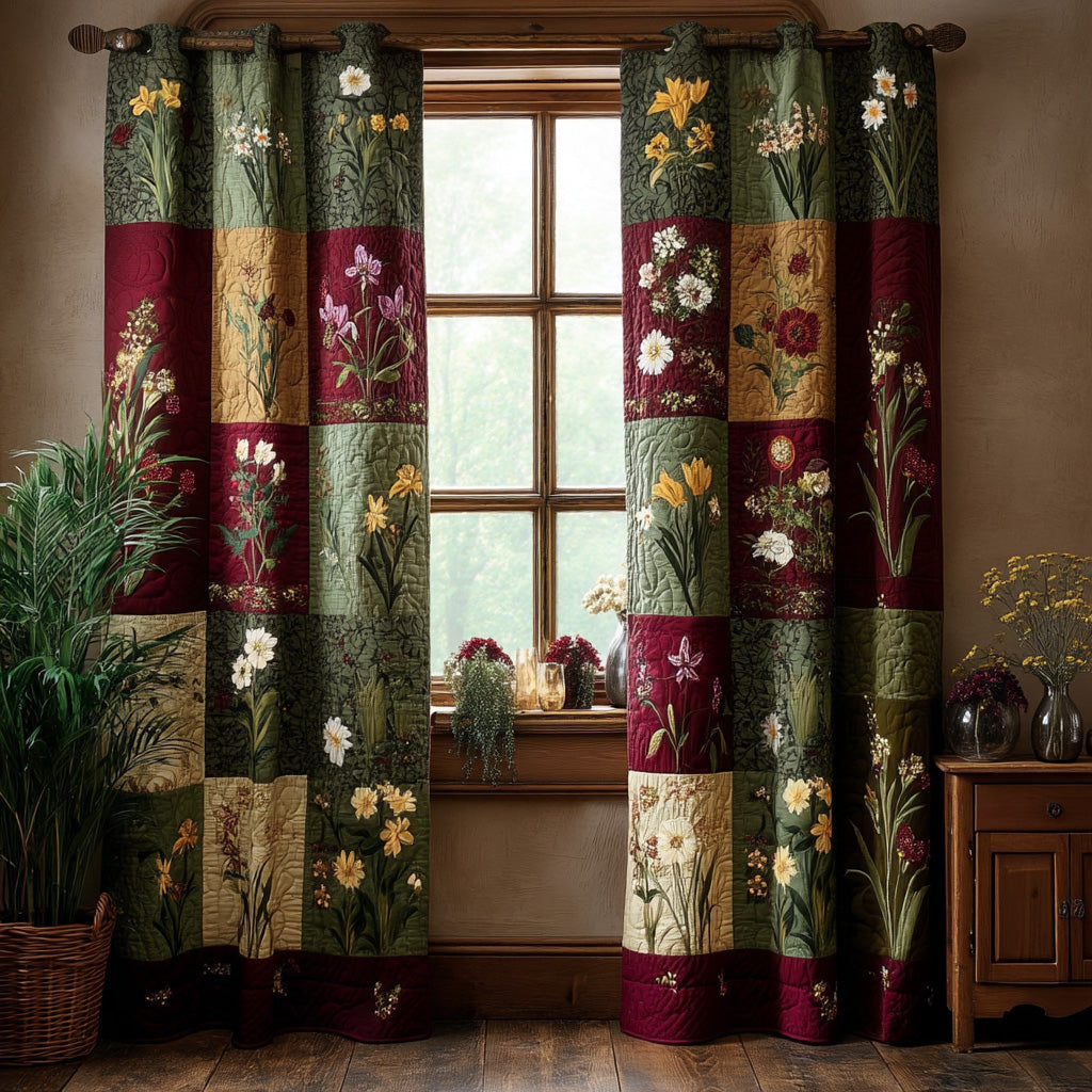 Wildflower Dream Quilted Curtains