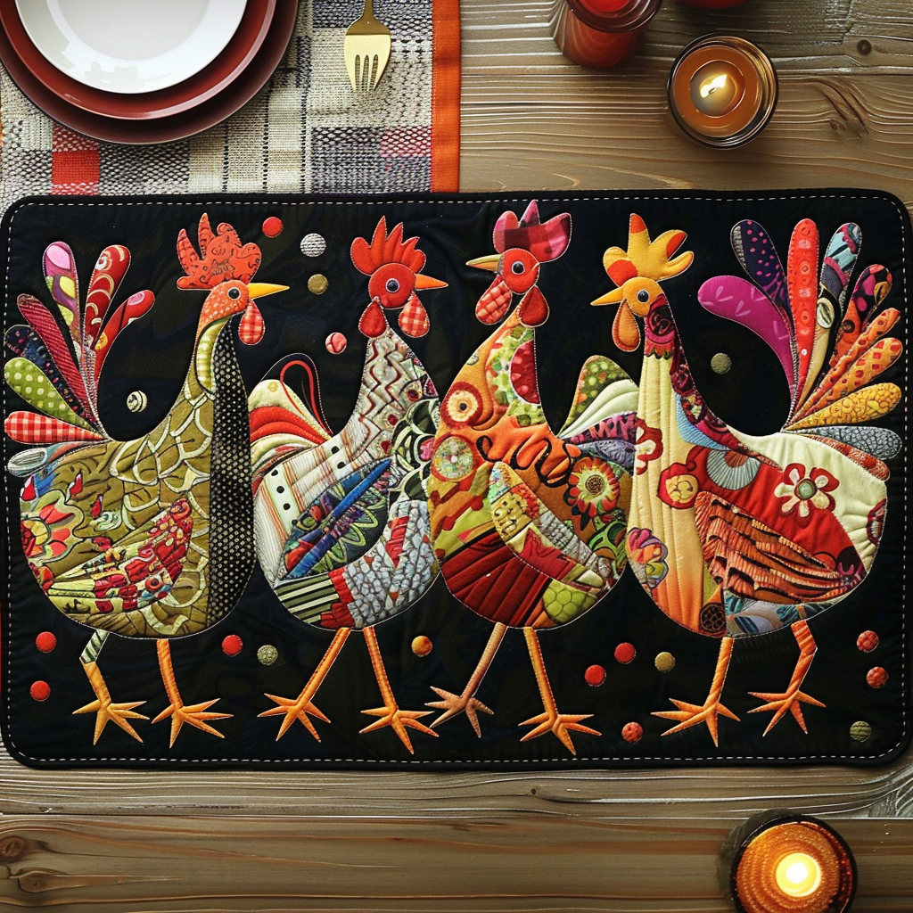 Starry Night Quilted Placemats