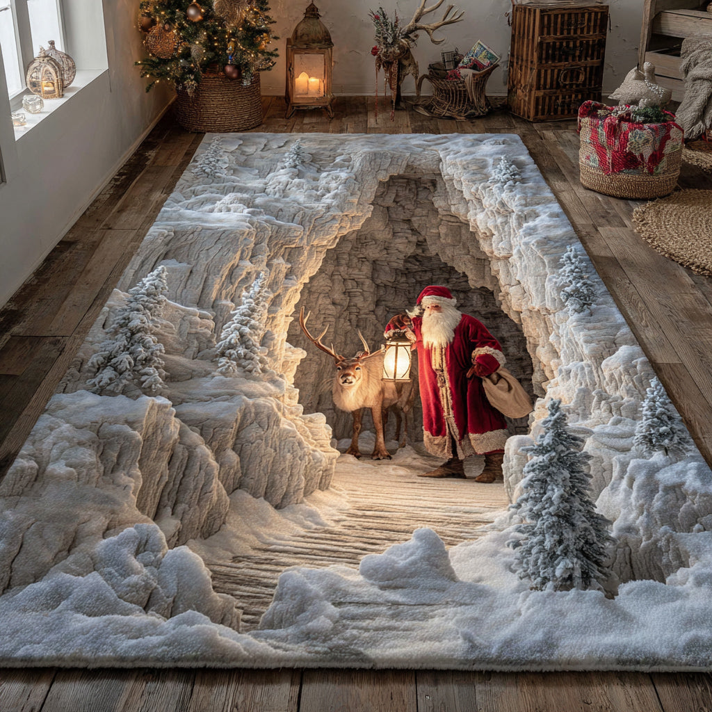 Alpine Santa Quilted Area Rug