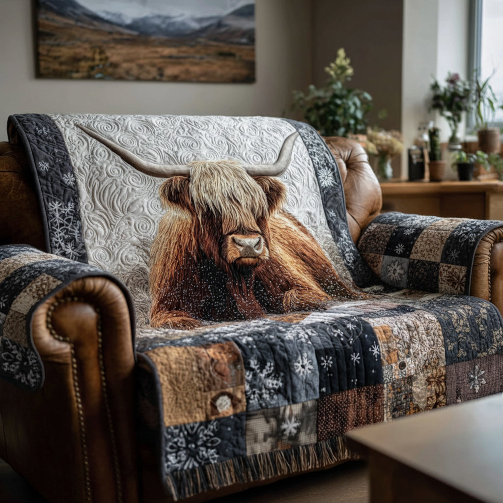 Highland Charm Quilted Sofa Cover