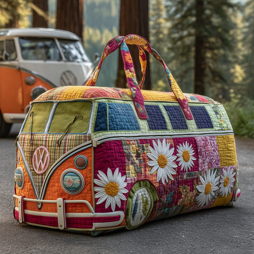 Blossom Path Quilted Duffle Bag QV30