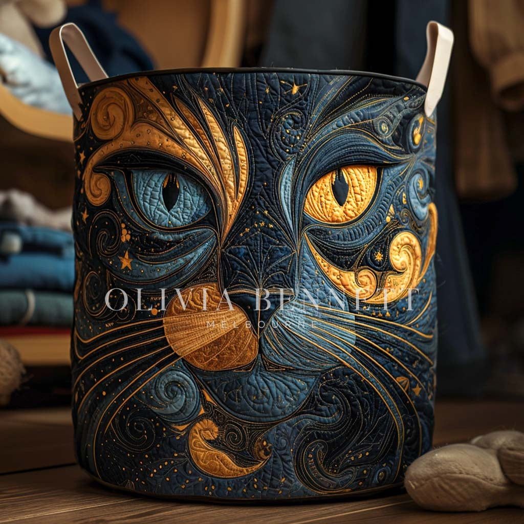 Freya | Galaxy Cat Laundry Basket