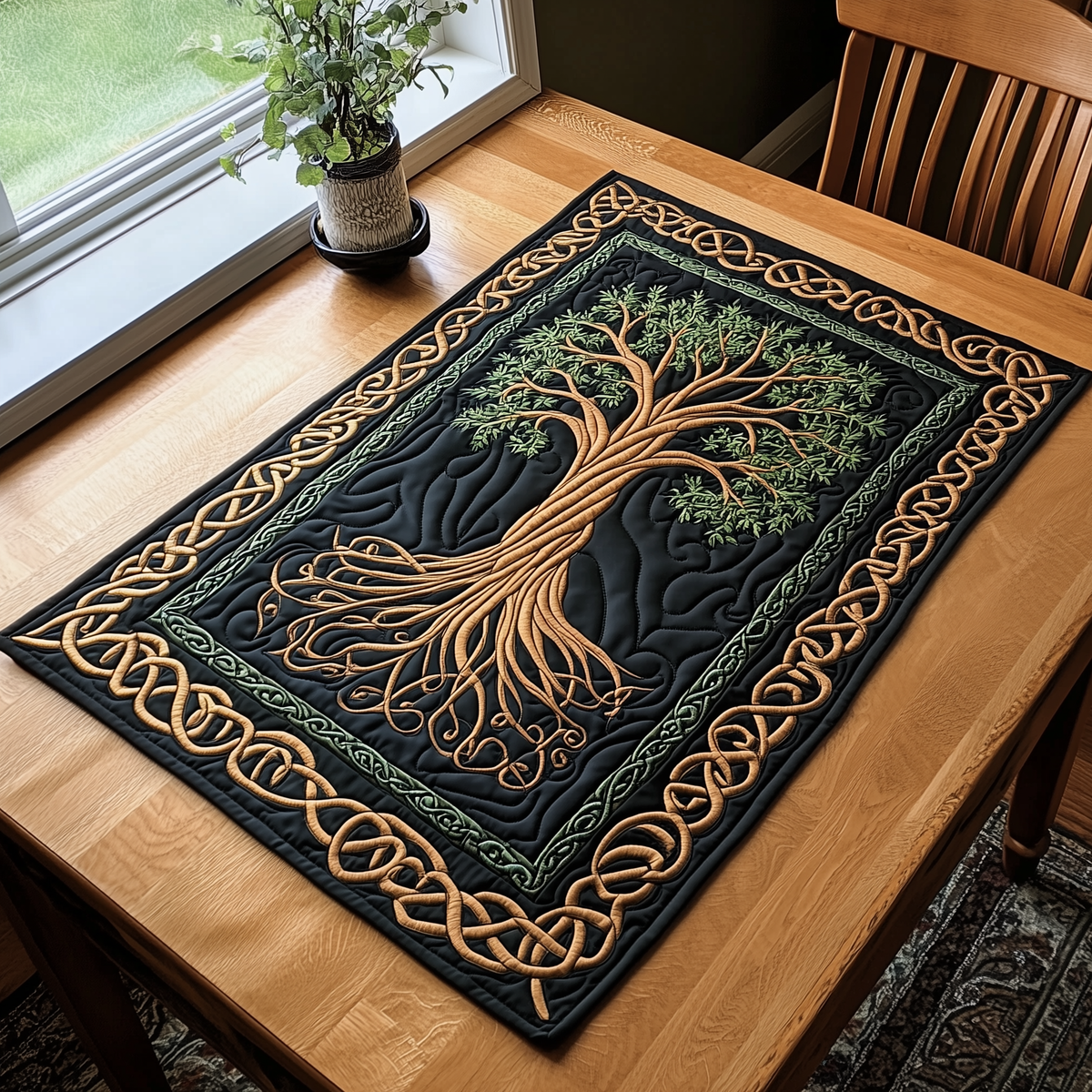 Celtic Tree Spirit Quilted Placemats