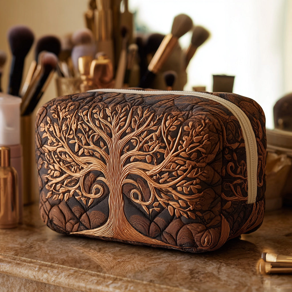 Ancestral Tree Quilted Toiletry Bag