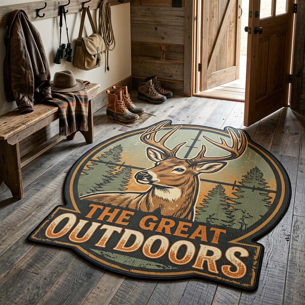 Amber Wilderness Quilted Area Rug