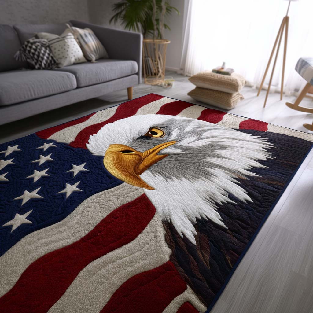 Eagle Spirit Quilted Area Rug