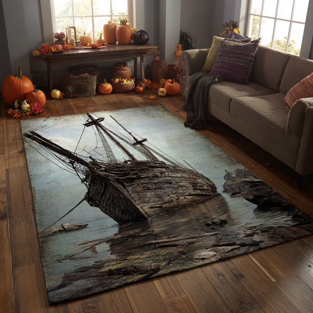 Deep Horizon Quilted Area Rug
