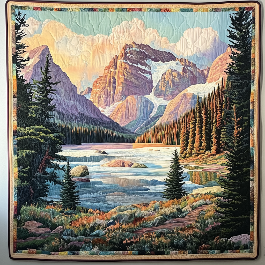 Alpine Nature Quilted Wall Art