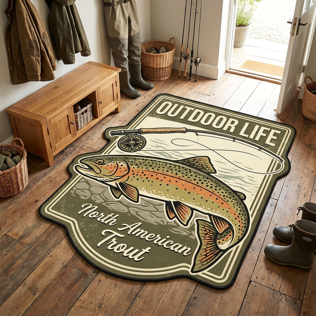 Heritage Trout Quilted Area Rug