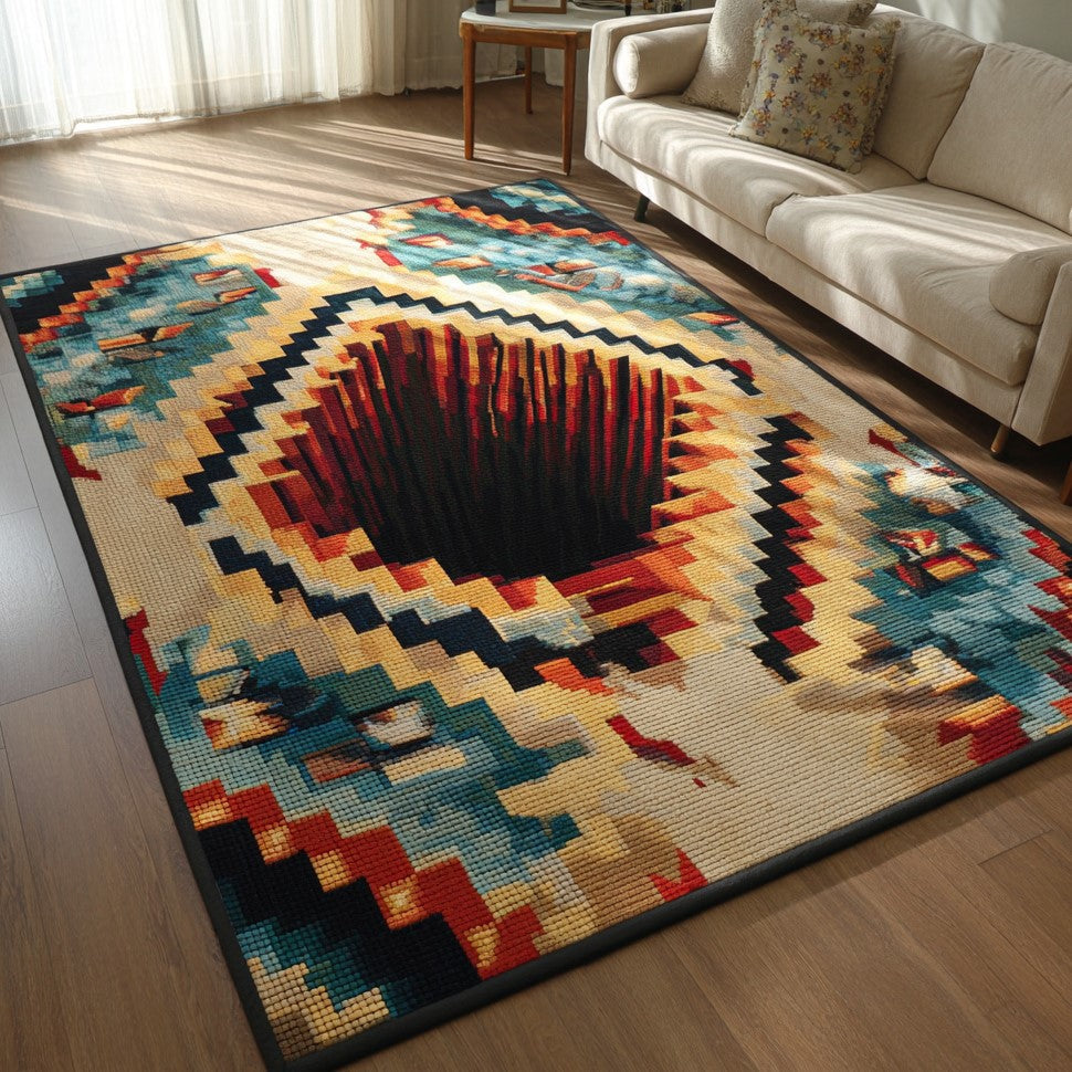 Amber Sun Quilted Area Rug