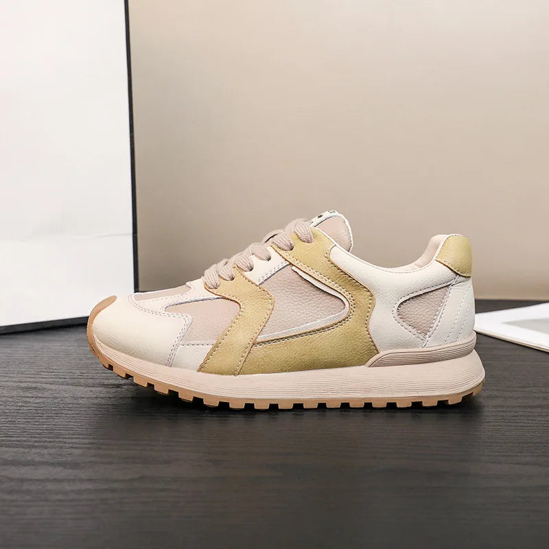 Giulia Sneakers | Retro in Suede Patchwork