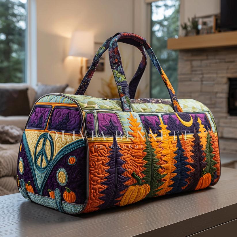 Autumn Moon Camper Quilted Duffle Bag