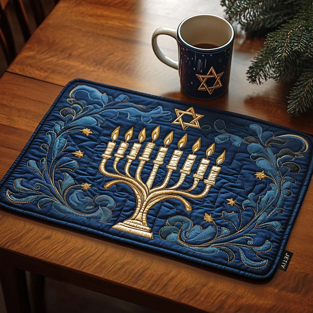 Candlelit Stars Quilted Placemats