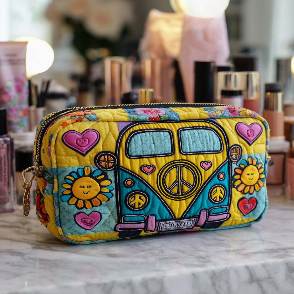 Sunshine Camper Quilted Toiletry Bag