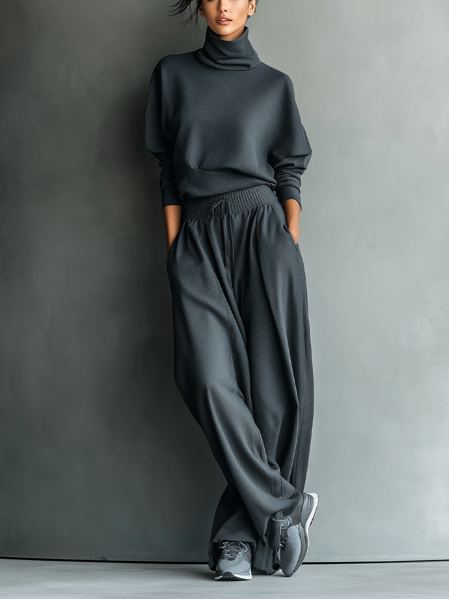 Eliza | Charcoal Knit Set