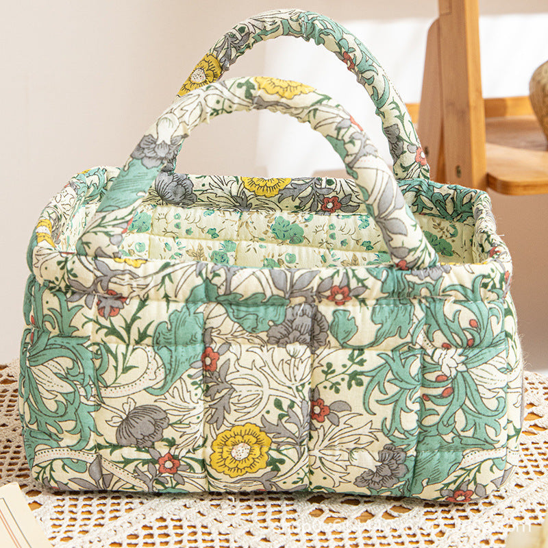 BOTANIVIA | MEADOW BLOOM QUILTED STORAGE BASKET