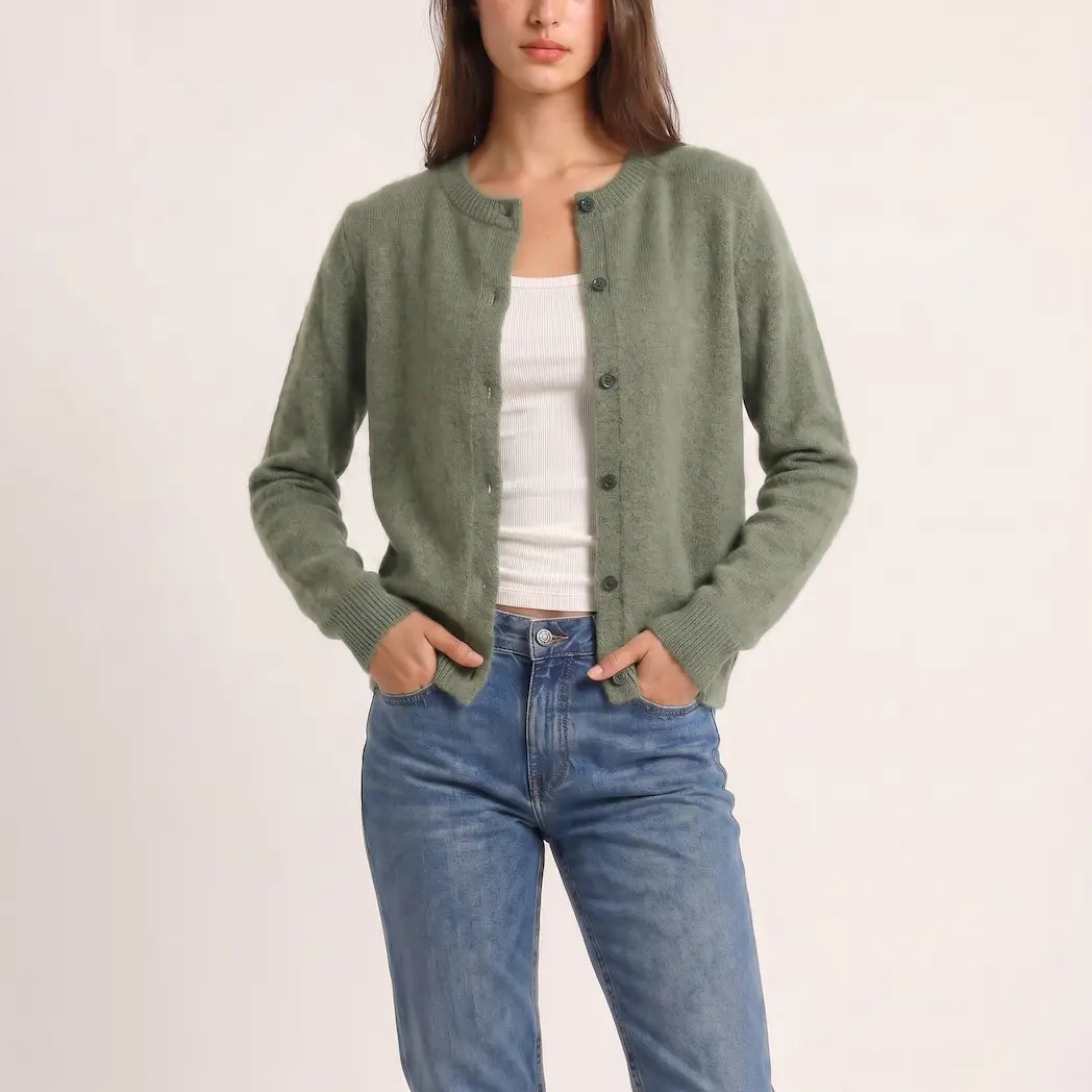 Theodora | Soft Button Cardigan