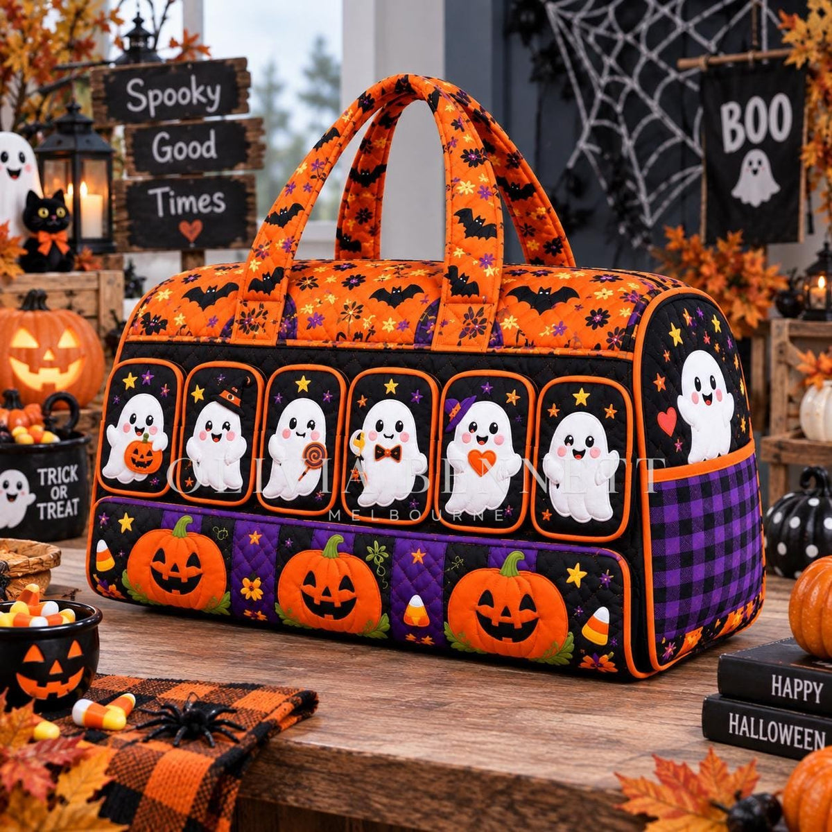 Ghost Parade Quilted Duffle Bag
